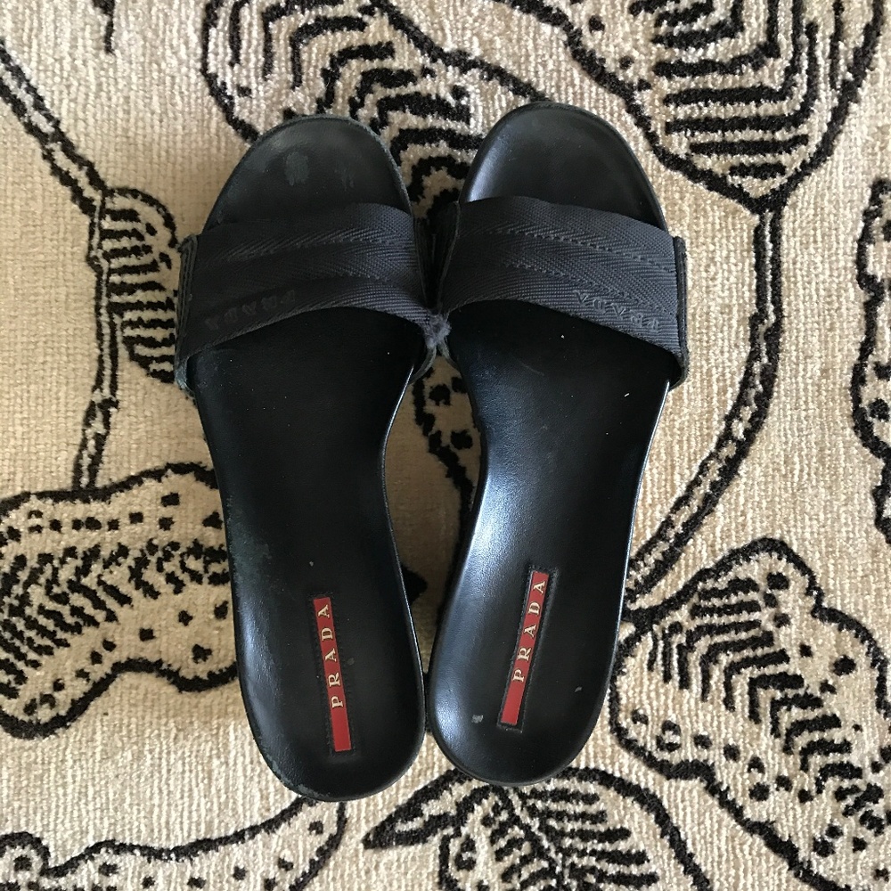 Prada Platform Slides